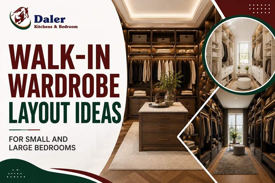 Walk-In Wardrobe Layout Ideas for Small and Large Bedrooms